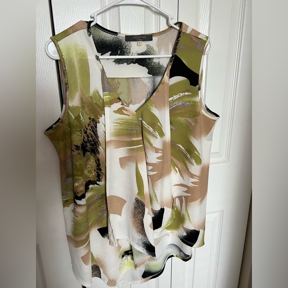 Essentials blouse women’s color multi size L